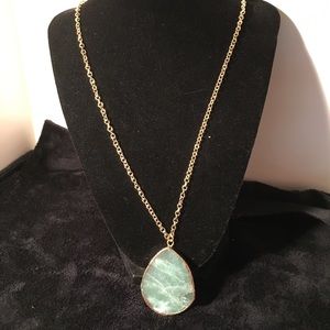Luxe Couture Necklace Gold Gilded Adventurine